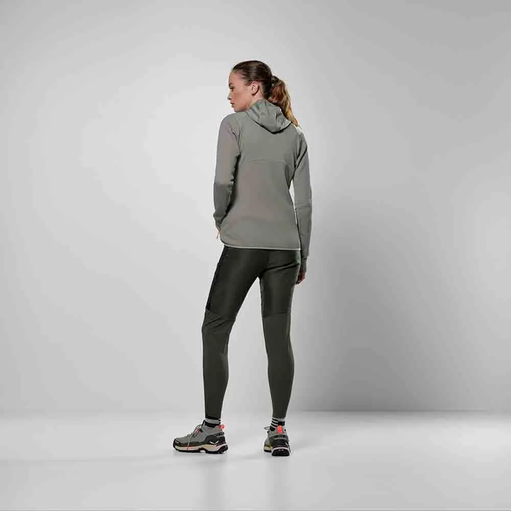 女裝快乾抓毛連帽外套 Women's Puez Waffle Hyb Pl Hd Jacket