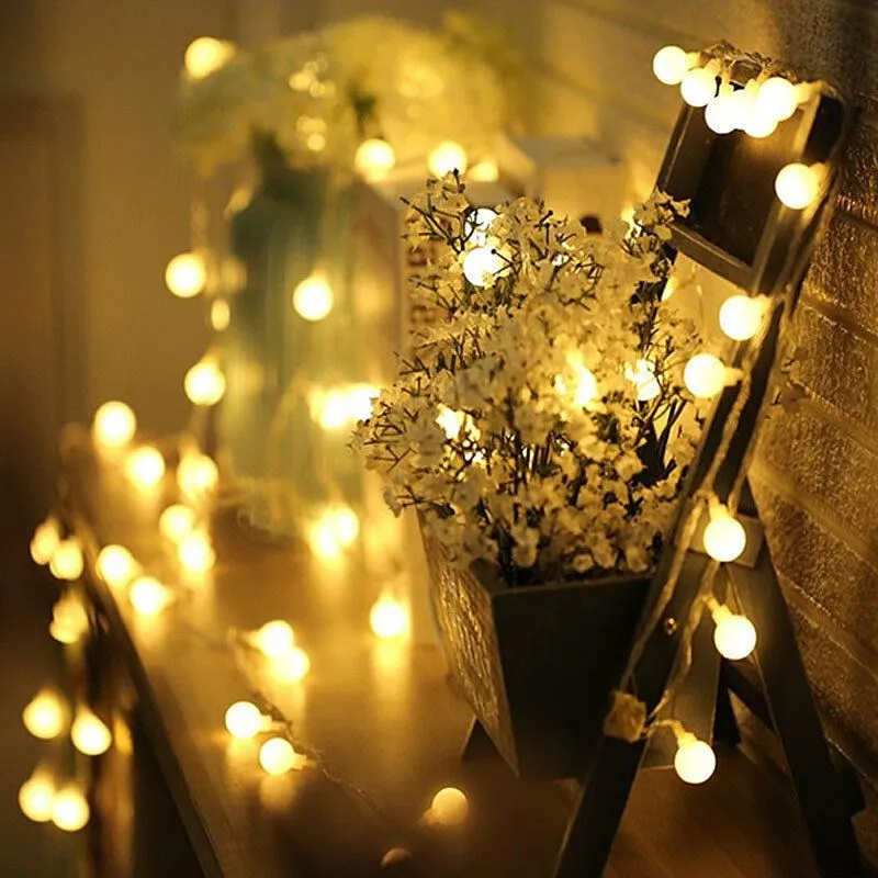 100 LED Berry Ball Timer Multi Function Lights