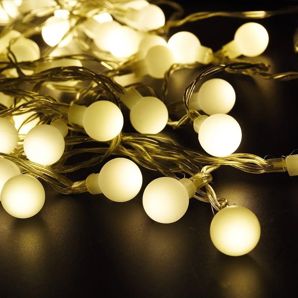 100 LED Berry Ball Timer Multi Function Lights