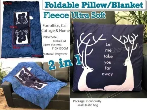 2-in-1 Foldable Pillow Blanket