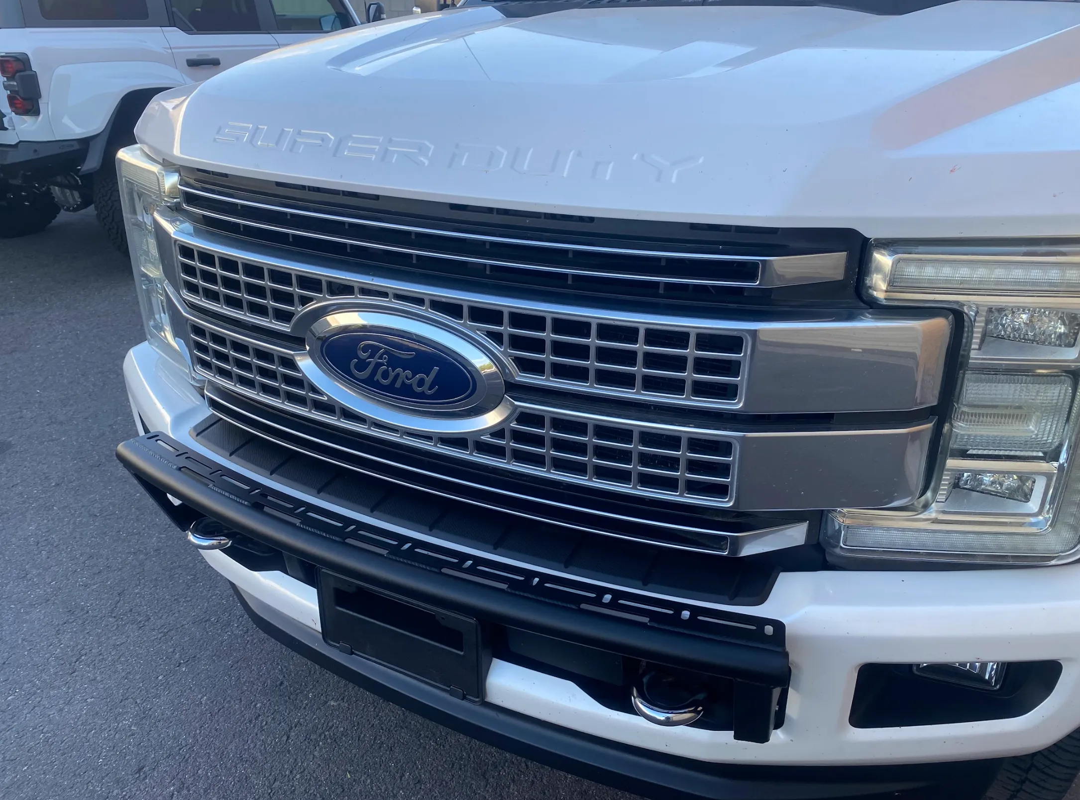 2017-2022 Ford F-250 Super Duty Front Light Mount Kit (Stock Bumper) from Foutz Motorsports