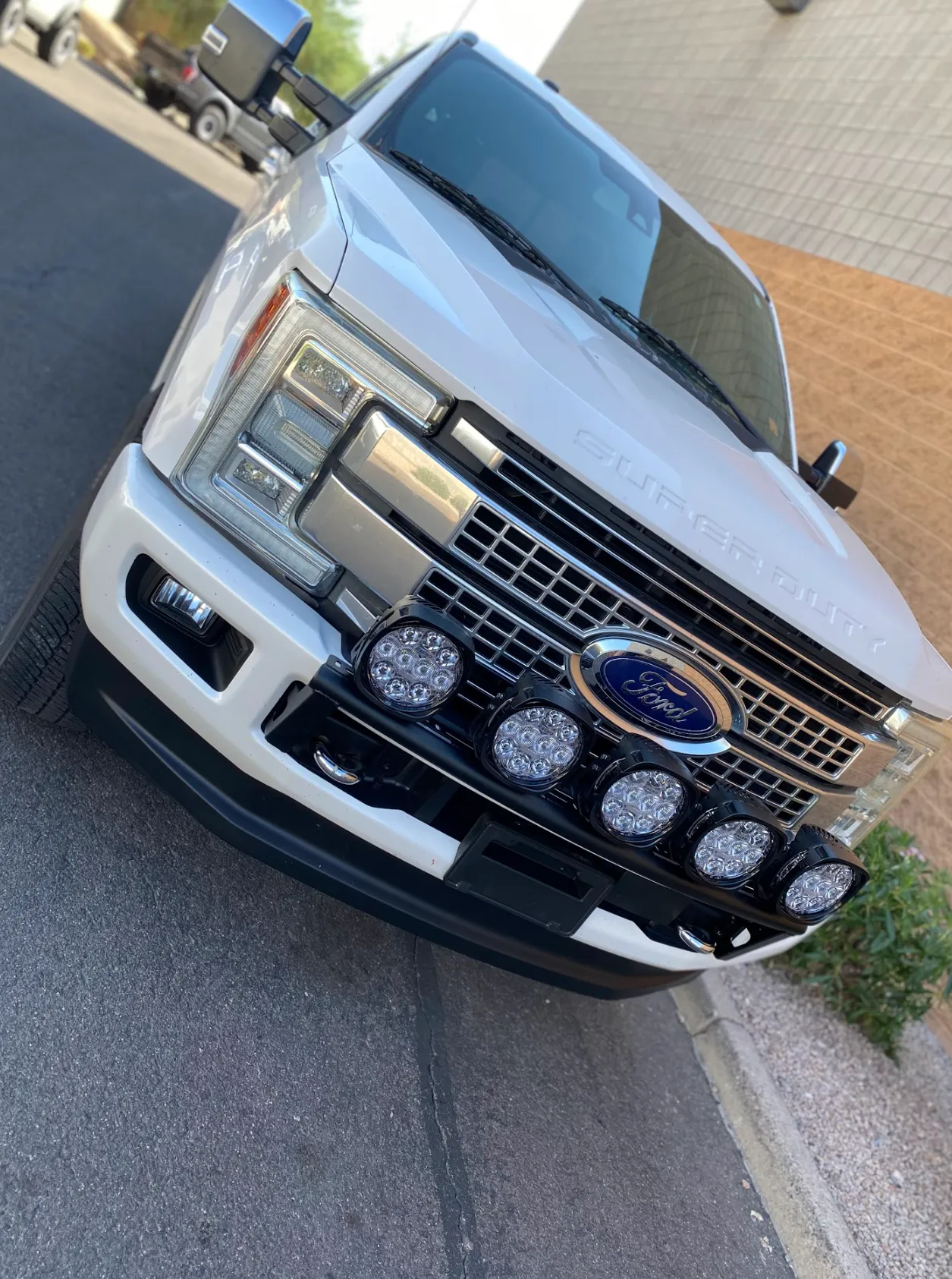 2017-2022 Ford F-250 Super Duty Front Light Mount Kit (Stock Bumper) from Foutz Motorsports
