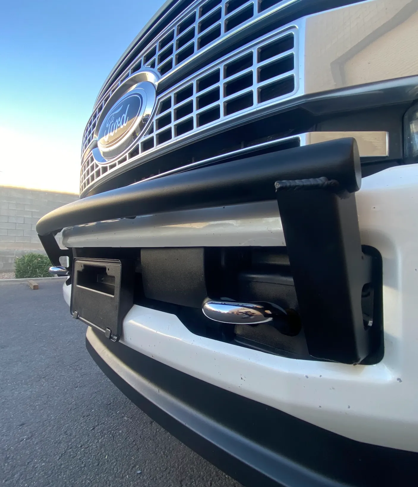 2017-2022 Ford F-250 Super Duty Front Light Mount Kit (Stock Bumper) from Foutz Motorsports