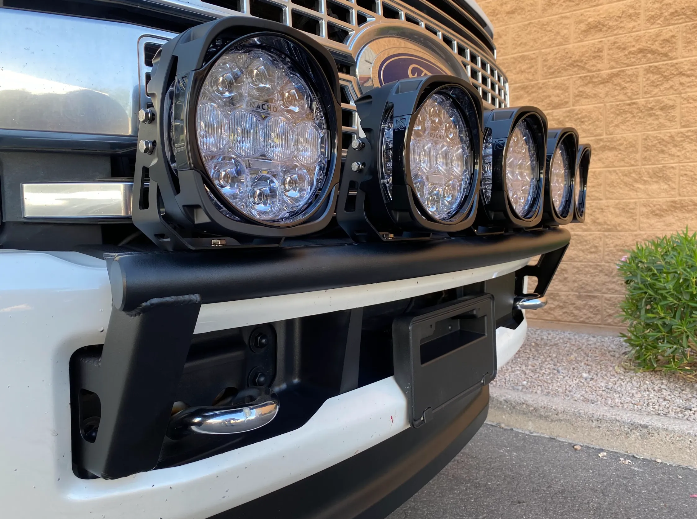 2017-2022 Ford F-250 Super Duty Front Light Mount Kit (Stock Bumper) from Foutz Motorsports