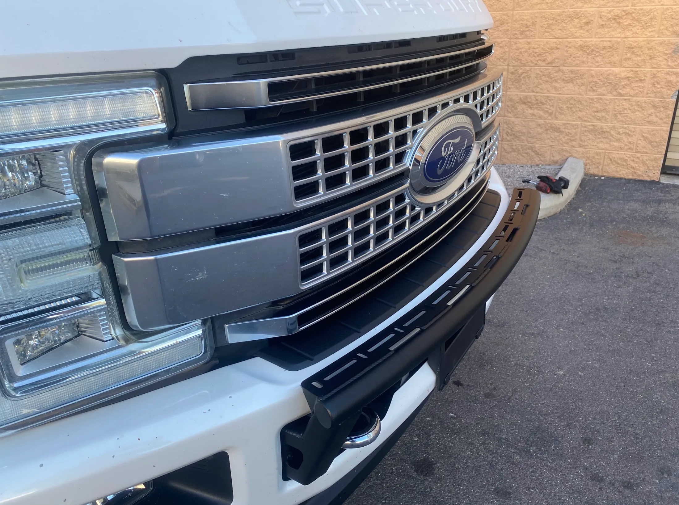 2017-2022 Ford F-250 Super Duty Front Light Mount Kit (Stock Bumper) from Foutz Motorsports