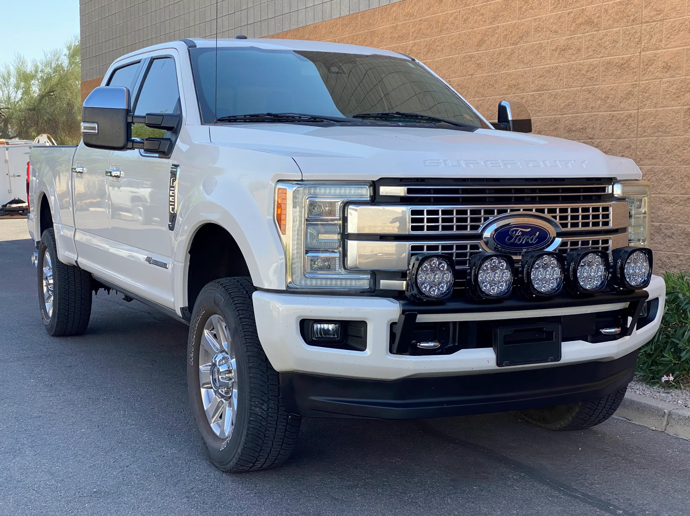 2017-2022 Ford F-250 Super Duty Front Light Mount Kit (Stock Bumper) from Foutz Motorsports