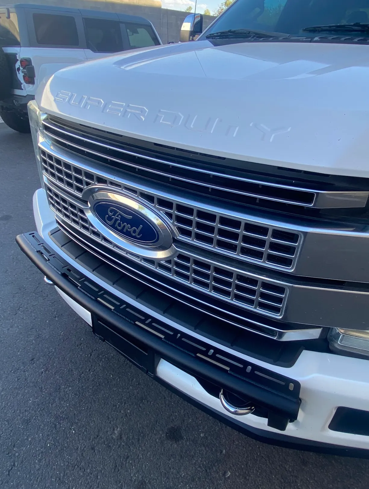 2017-2022 Ford F-250 Super Duty Front Light Mount Kit (Stock Bumper) from Foutz Motorsports