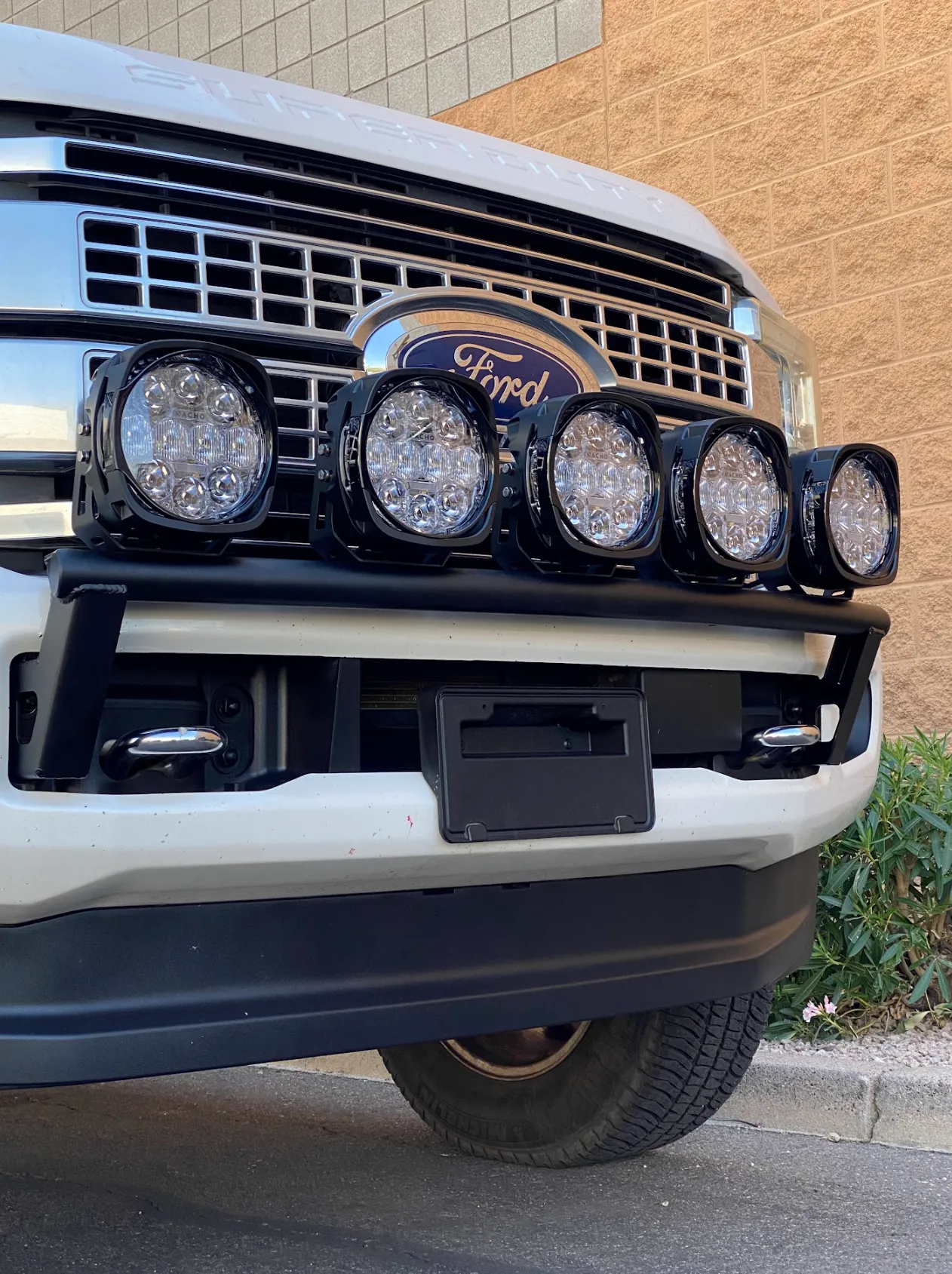 2017-2022 Ford F-250 Super Duty Front Light Mount Kit (Stock Bumper) from Foutz Motorsports
