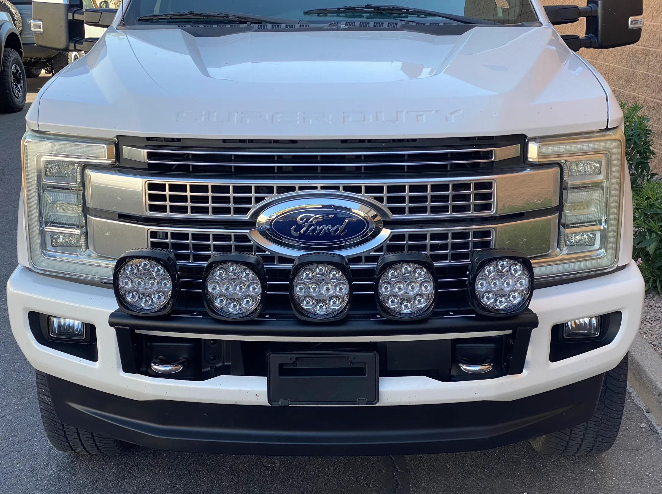 2017-2022 Ford F-250 Super Duty Front Light Mount Kit (Stock Bumper) from Foutz Motorsports
