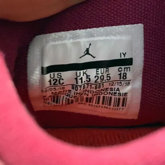 2018‎ Nike Air Jordan Retro 4 Berry Rush Sneakers Style 807671-661 US Size 12C