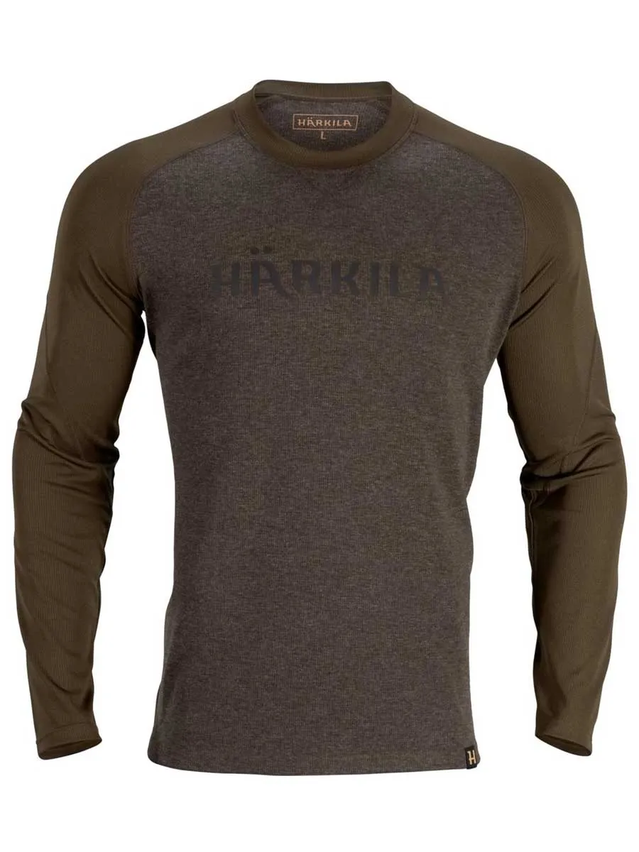 50% OFF HARKILA Metso Long Sleeve T-Shirt - Mens - Willow Green - Size: Medium, XL & 2XL