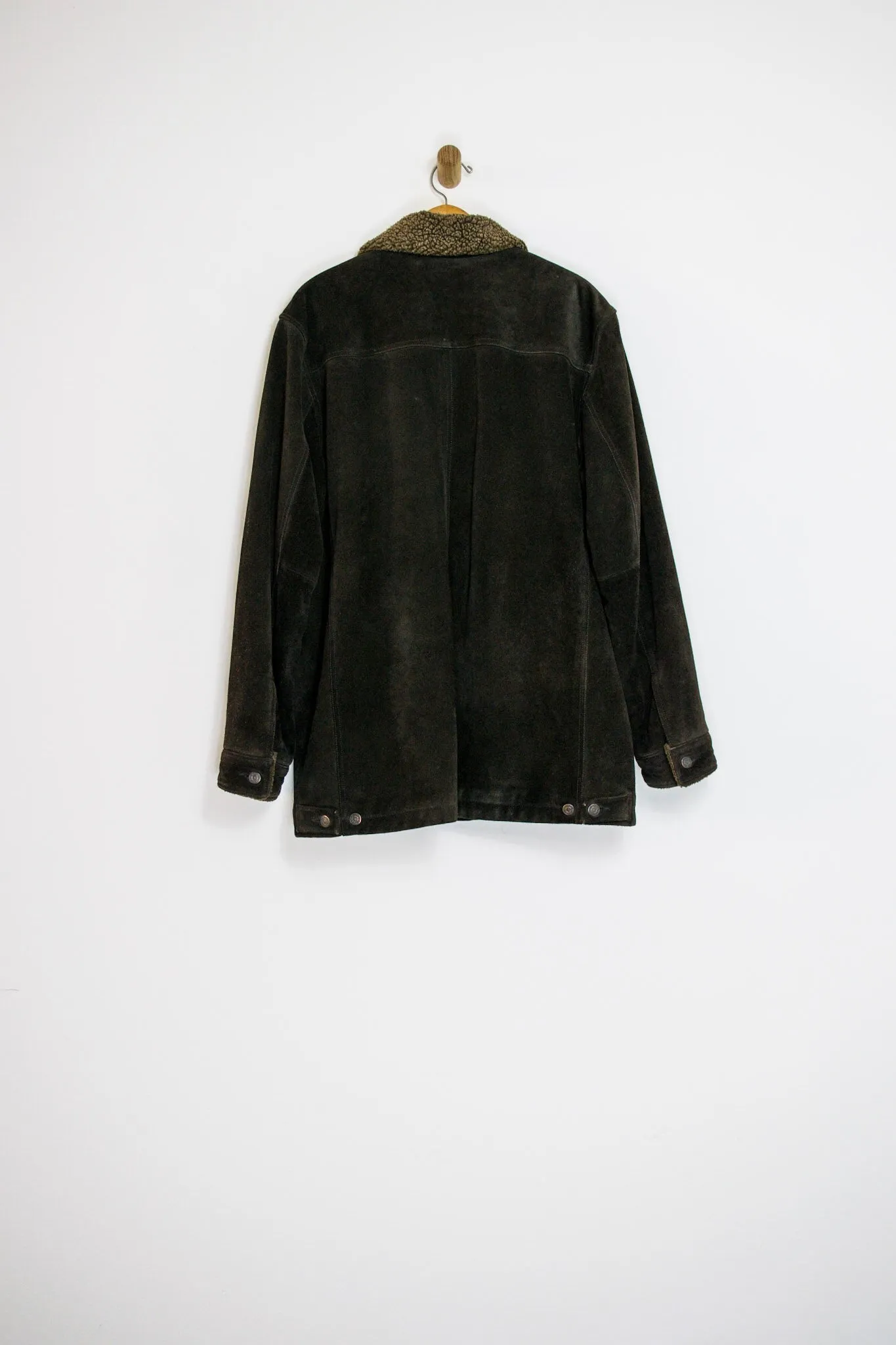 90’s GAP SUEDE AND SHEARLING COAT / LARGE