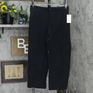 A New Day Women's High-Rise Wide Leg Cropped Pants 77594696 Black 8