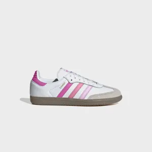 adidas Kids Samba OG - White / Orchid Fusion / Rose Tone