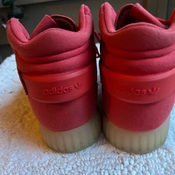 Adidas sneakers red suede tubular invader strap. Ortholite, Male Sz 5