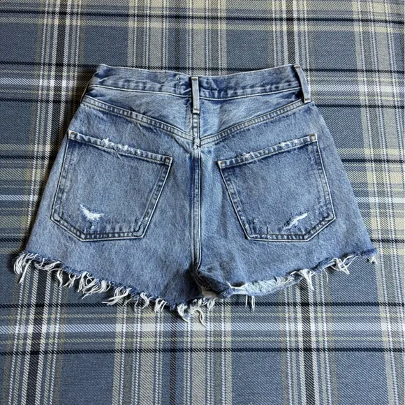 AGOLDE Jaden Distressed Jean Shorts