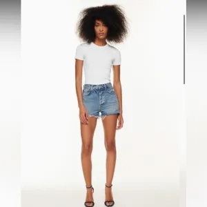 AGOLDE Jaden Distressed Jean Shorts