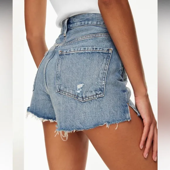 AGOLDE Jaden Distressed Jean Shorts