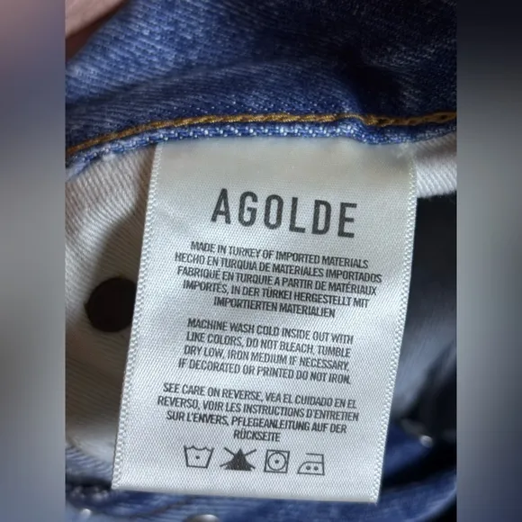 AGOLDE Jaden Distressed Jean Shorts