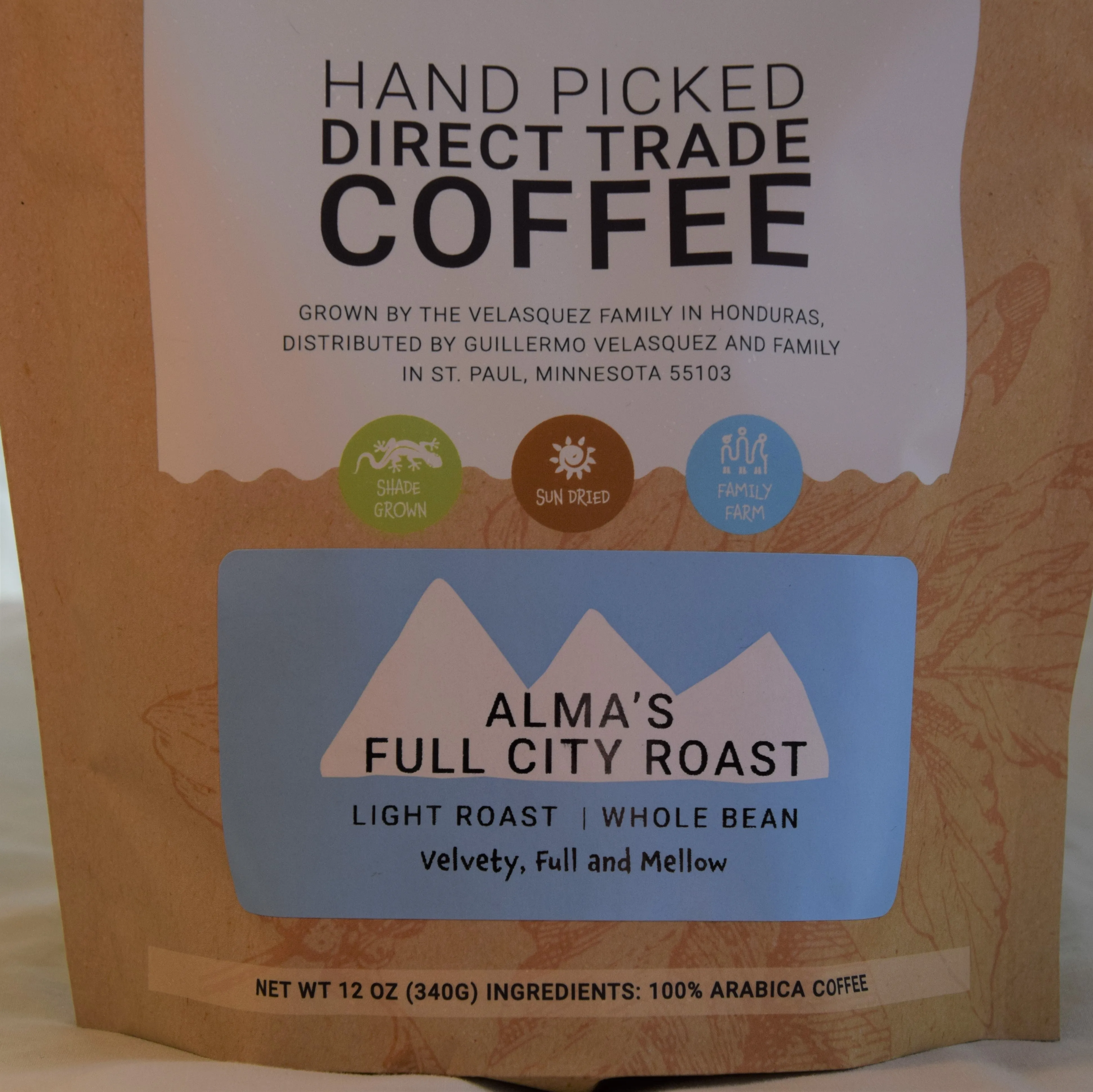 Alma's Full City Roast Coffee (light) - Fundraiser | Velvety, Full and Mellow
