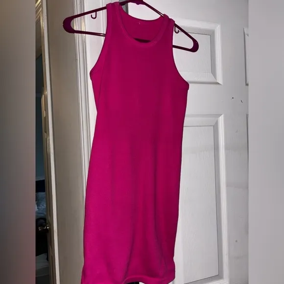 ALO YOGA seamless Ribbed Warm Nights Dress