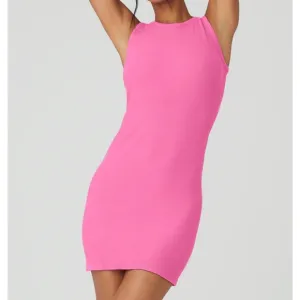 ALO YOGA seamless Ribbed Warm Nights Dress