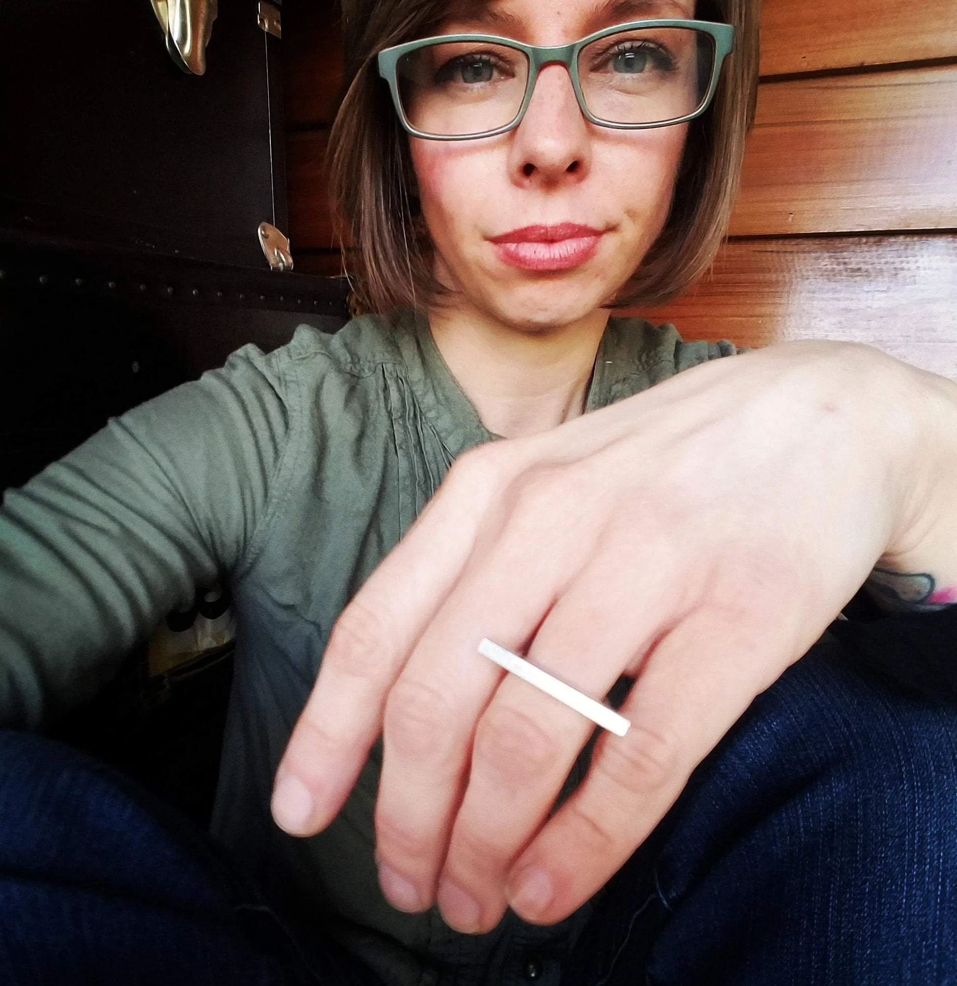 Amanda Moran Designs Sterling Silver Bar Ring