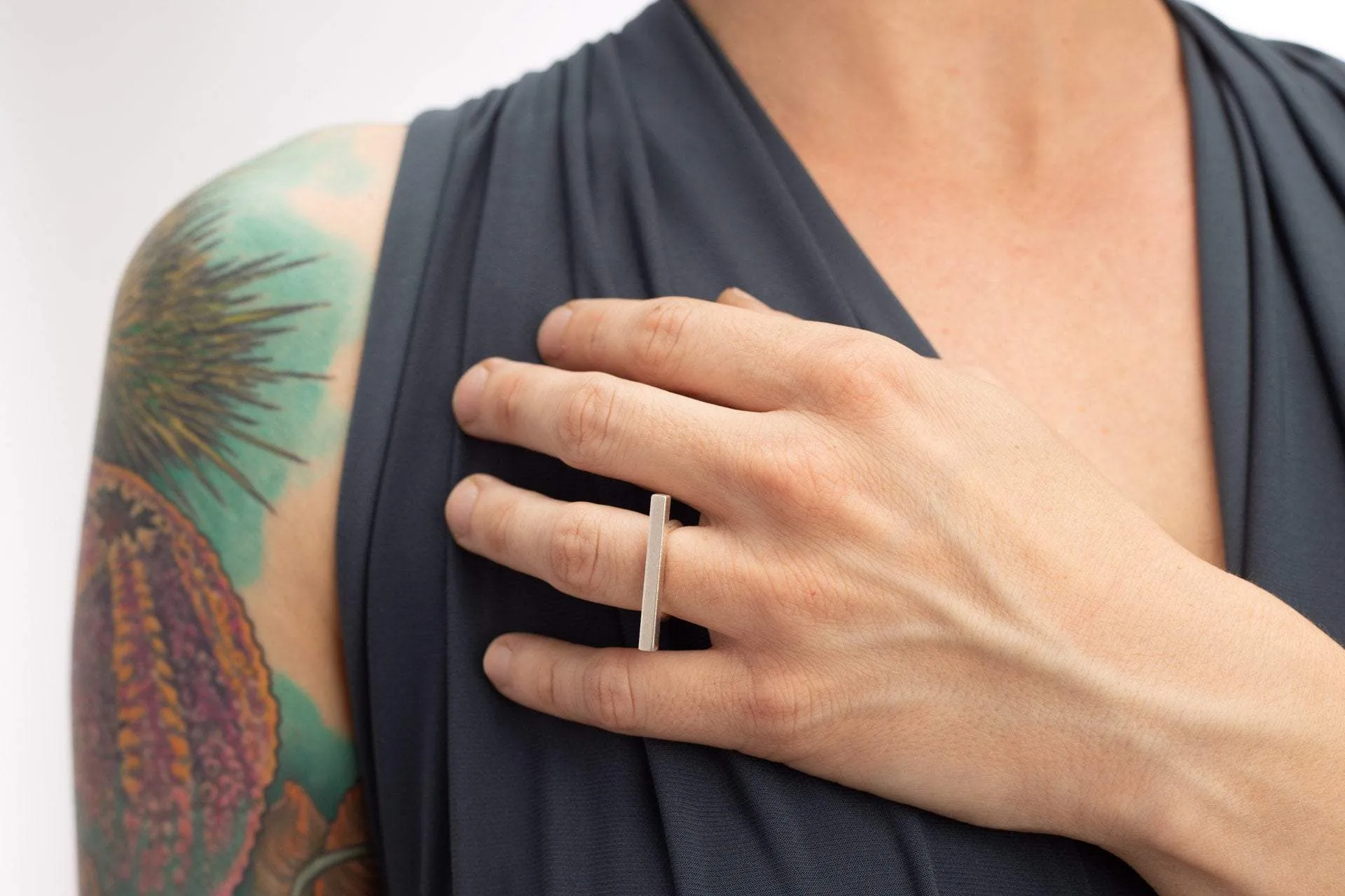 Amanda Moran Designs Sterling Silver Bar Ring