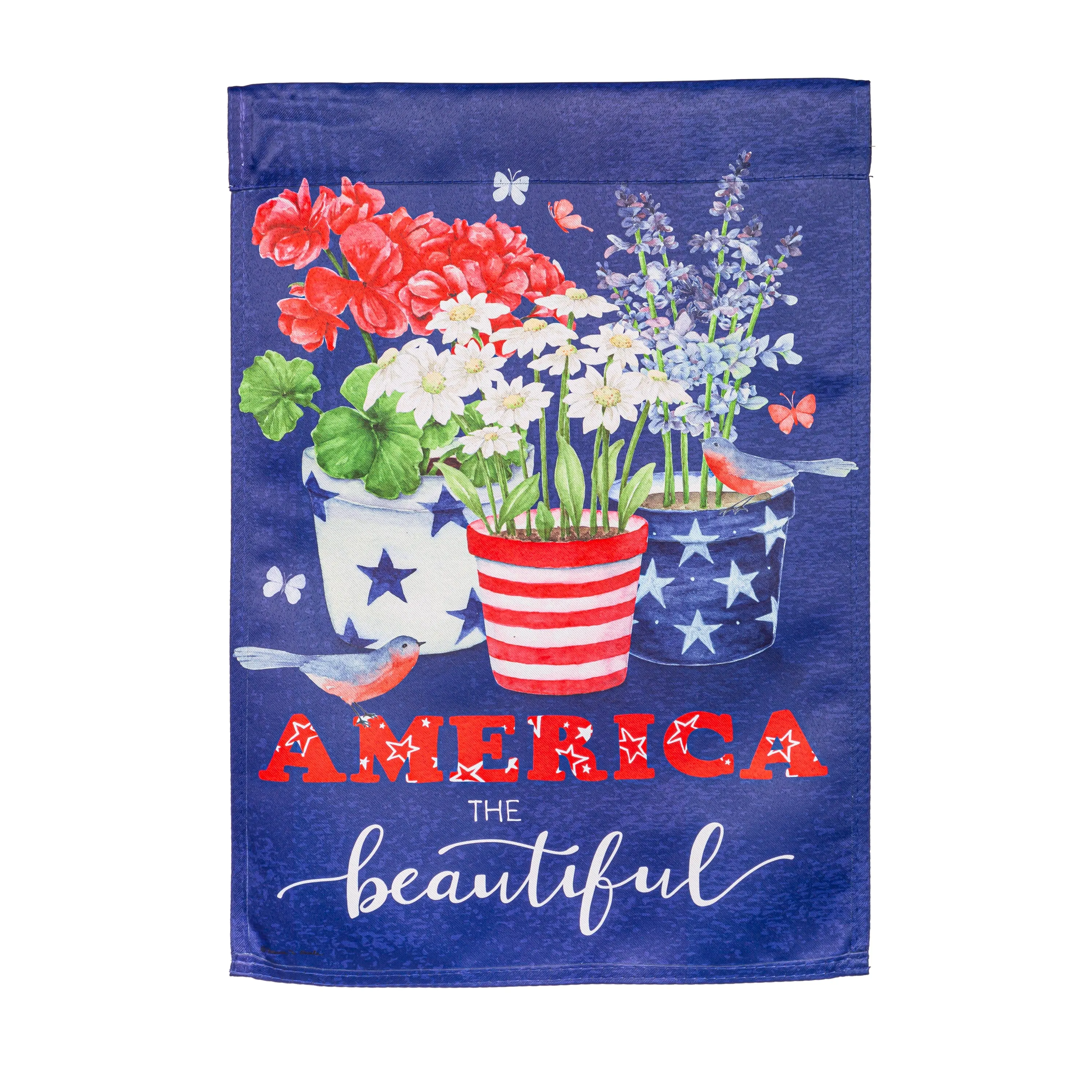 America the Beautiful Suede Garden Flag,14s11306