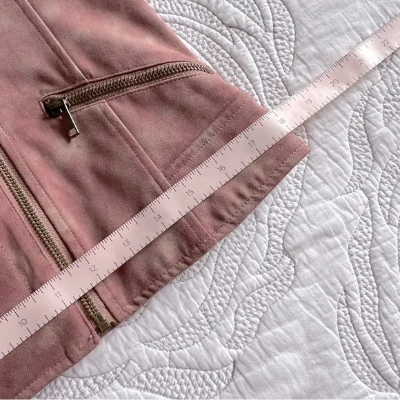 Anthropologie - by Anthropologie - Lucy Faux Suede Tie Dye Moto Jacket - Pink