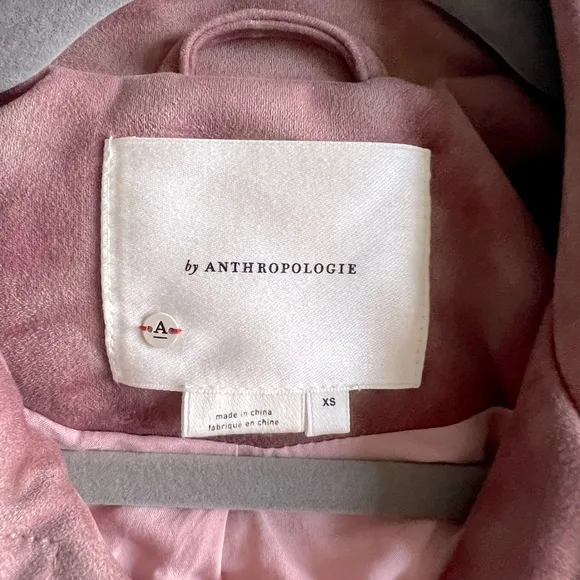 Anthropologie - by Anthropologie - Lucy Faux Suede Tie Dye Moto Jacket - Pink