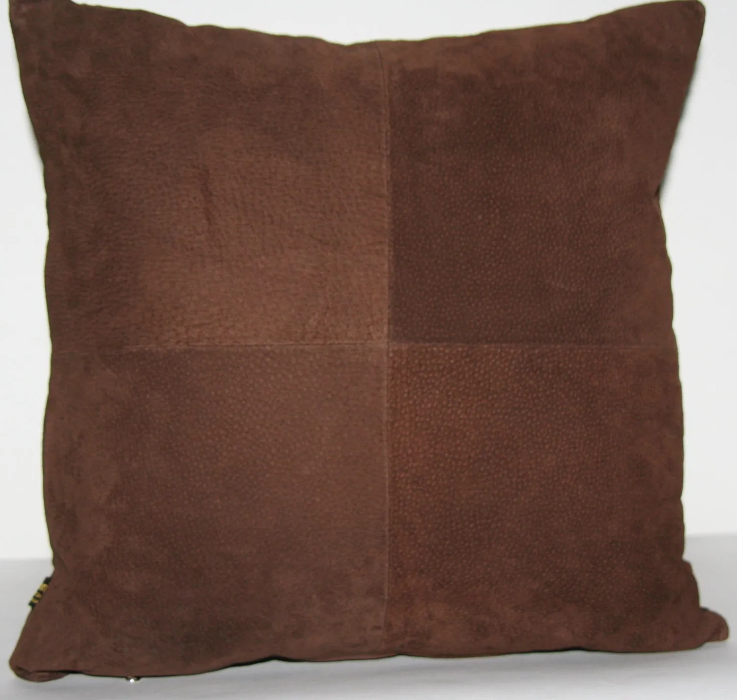 Authentic African Zebra & Suede Pillow 18" X 18"