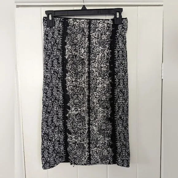 Beguile By Byron Lars Pencil Skirt Coquette Girl Witchy Romantic Whimsical 2 NWT