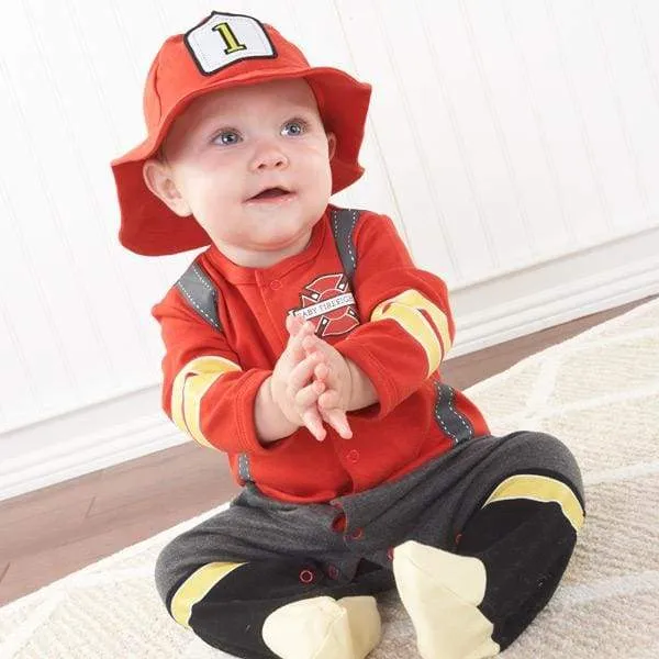 Big Dreamzzz Baby Firefighter 2-Piece Layette Set (Personalization Available)