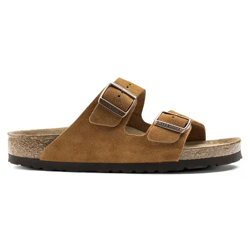 Birkenstock Arizona Soft Footbed Suede Leather Mink - Regular