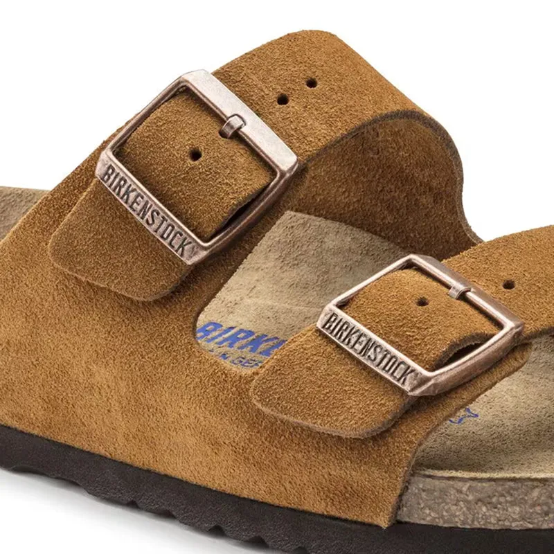 Birkenstock Arizona Soft Footbed Suede Leather Mink - Regular