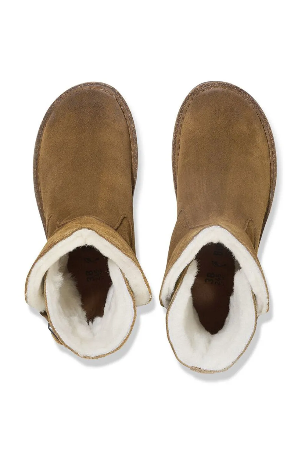 Birkenstock Uppsala Shearling Booties for Women in Dark Tea | 1028059