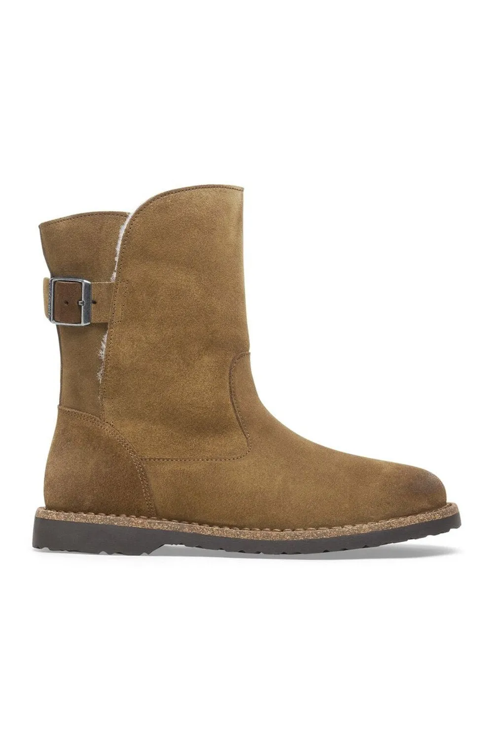 Birkenstock Uppsala Shearling Booties for Women in Dark Tea | 1028059