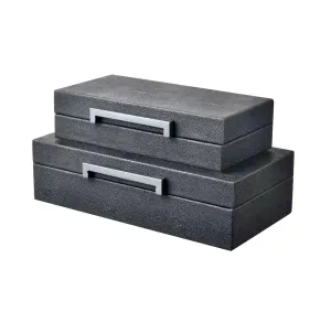 Black Faux Stingray Box