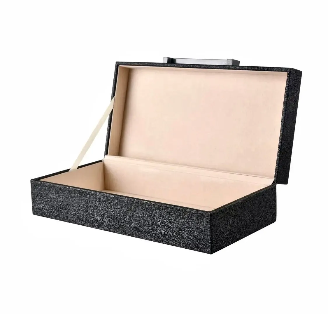 Black Faux Stingray Box