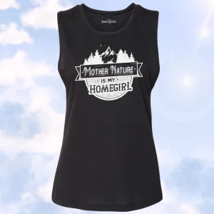 Black Mother Nature is My Homegirl (Women's Muscle Tank)