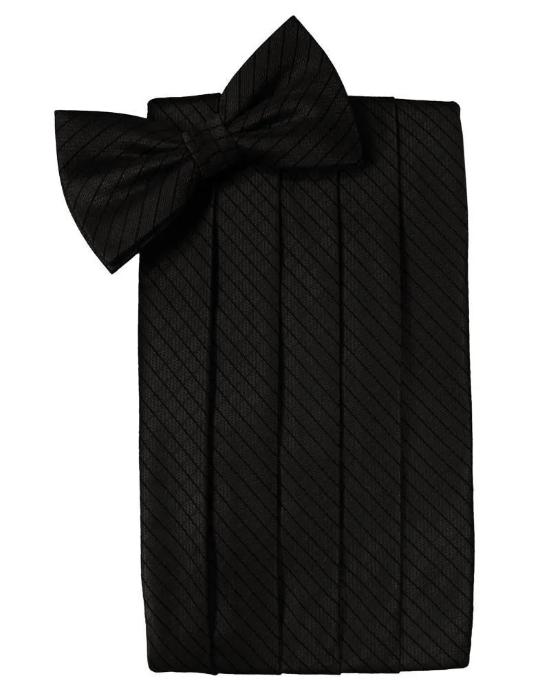 Black Palermo Kids Cummerbund