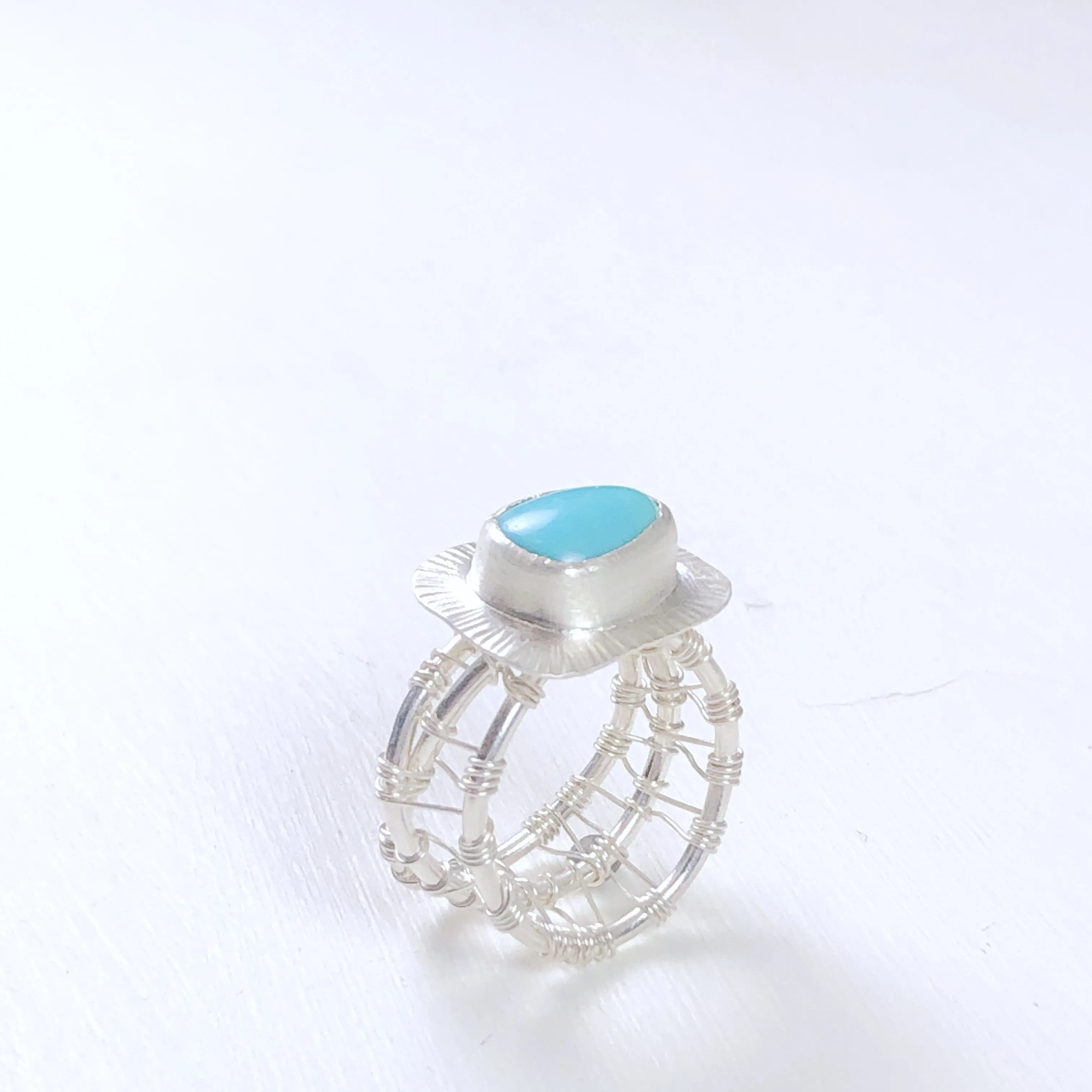 Blair - Royston Turquoise Woven Nest Ring