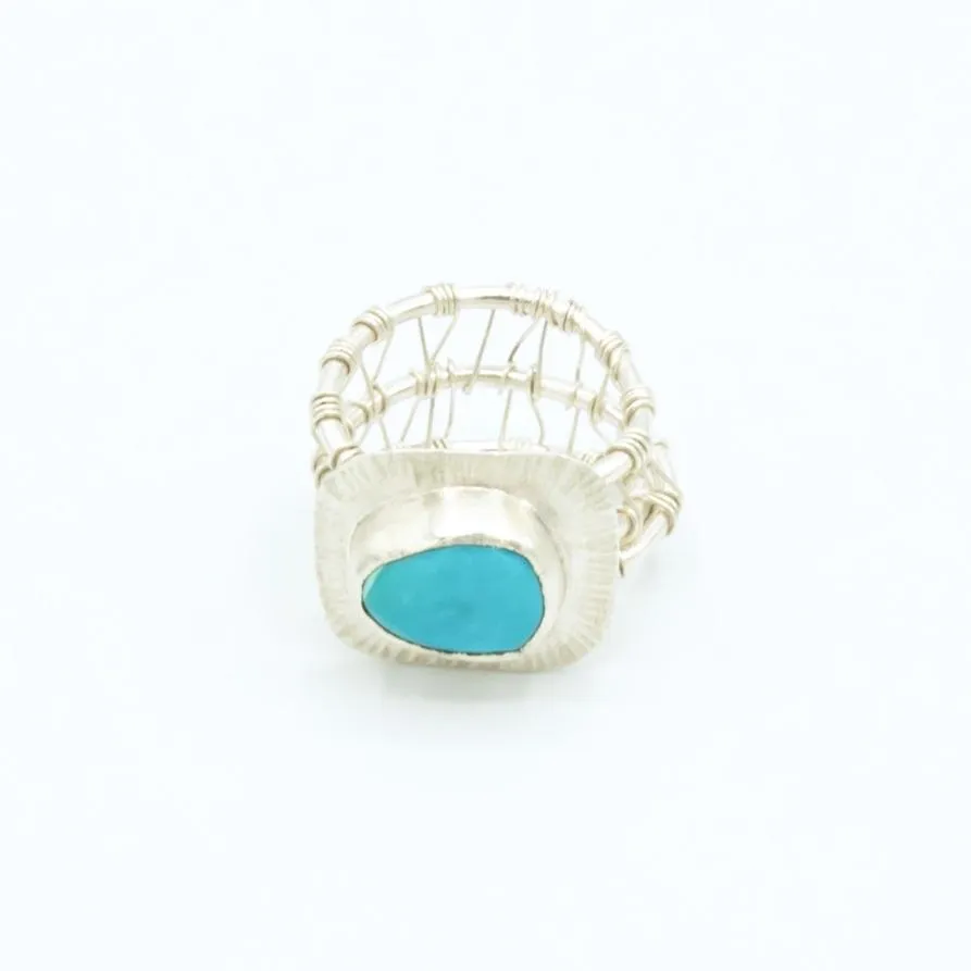 Blair - Royston Turquoise Woven Nest Ring