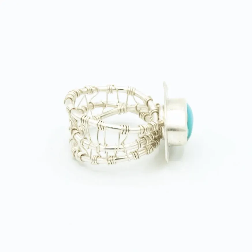 Blair - Royston Turquoise Woven Nest Ring