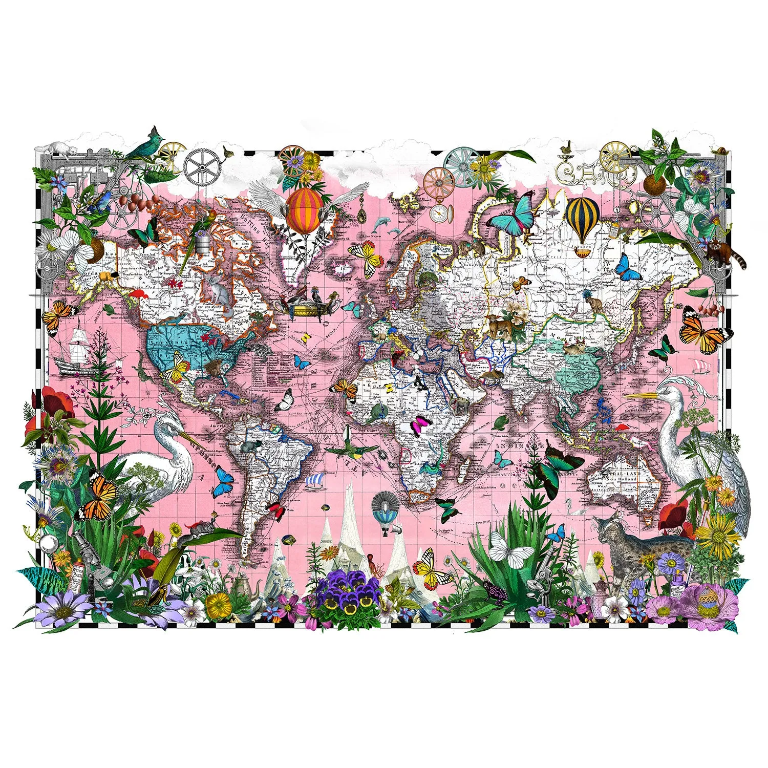 Bleika Herbalist Healing Map - Art Print