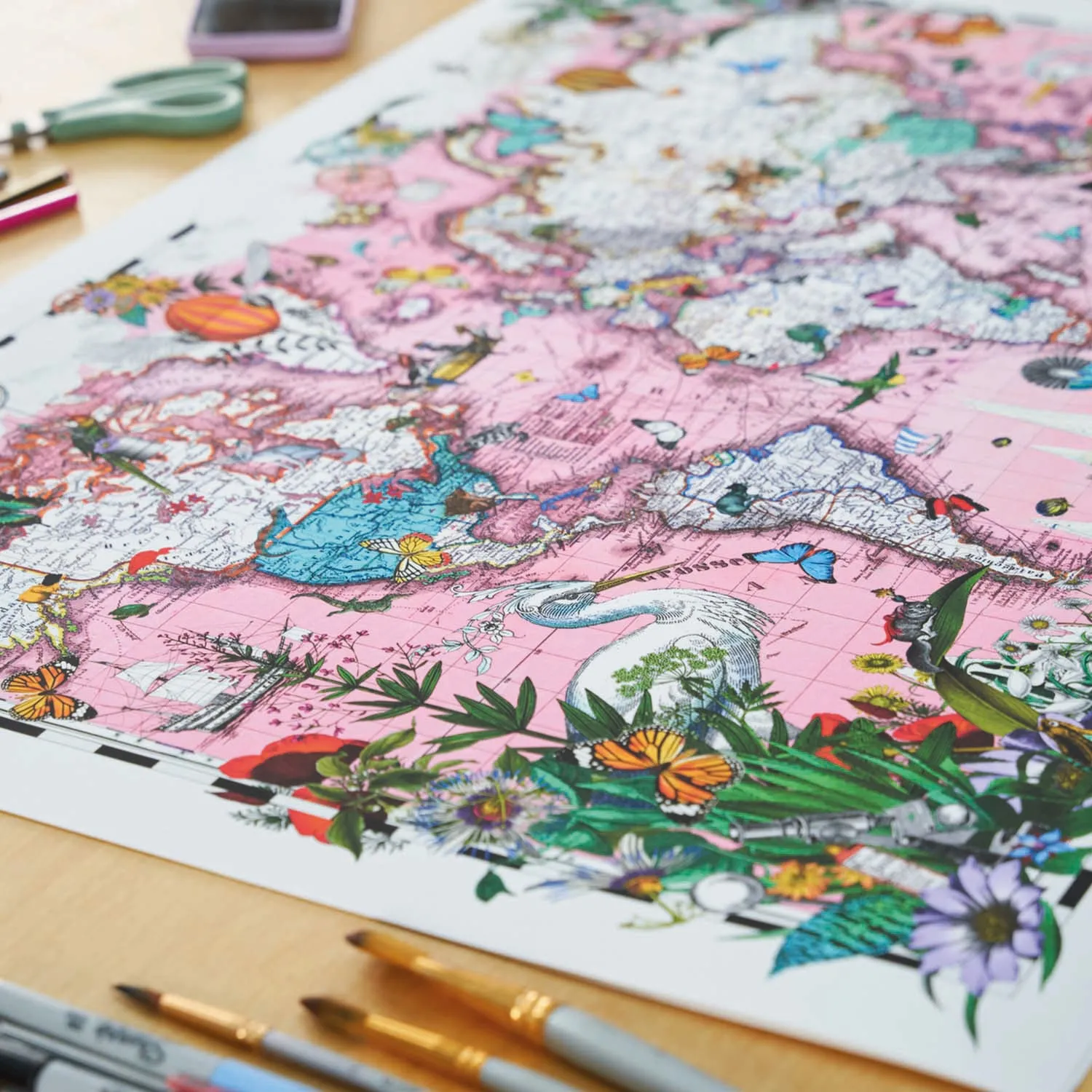 Bleika Herbalist Healing Map - Art Print