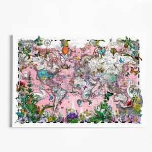 Bleika Herbalist Healing Map - Art Print