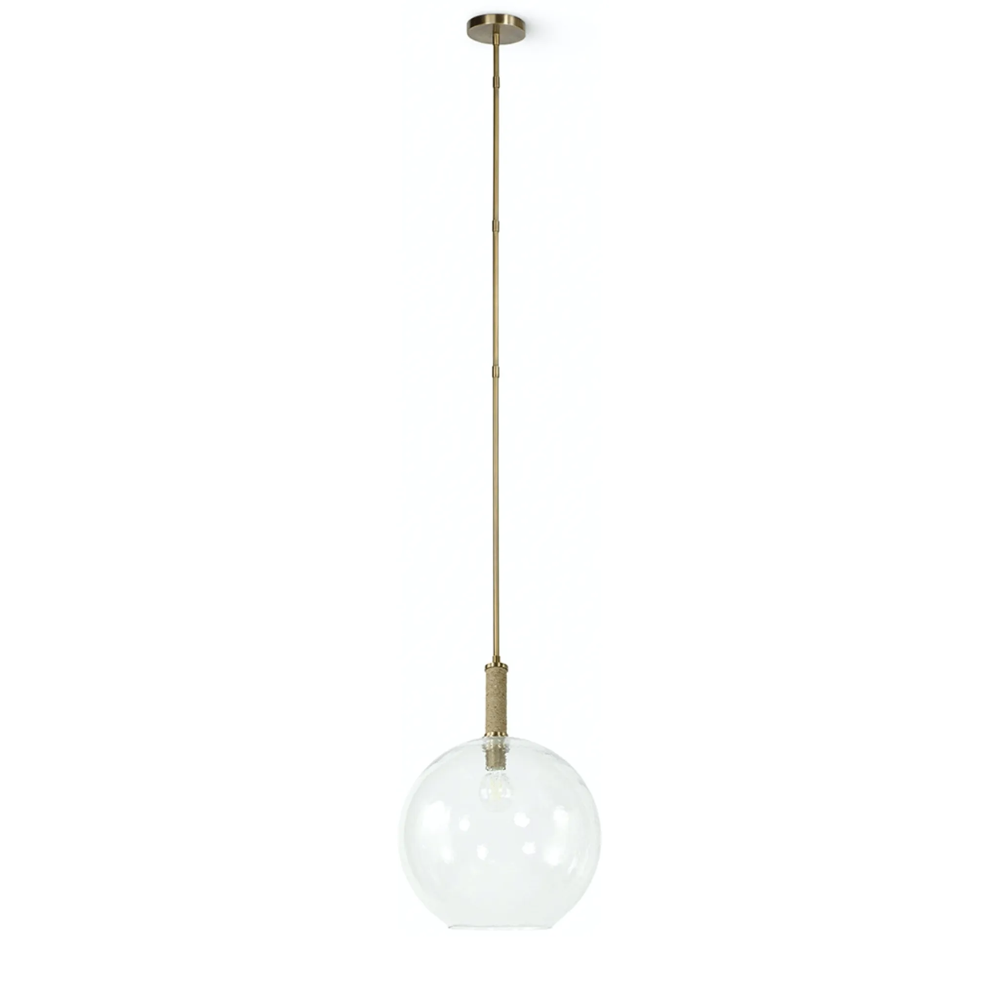 Branton Brass Globe Pendant - Large