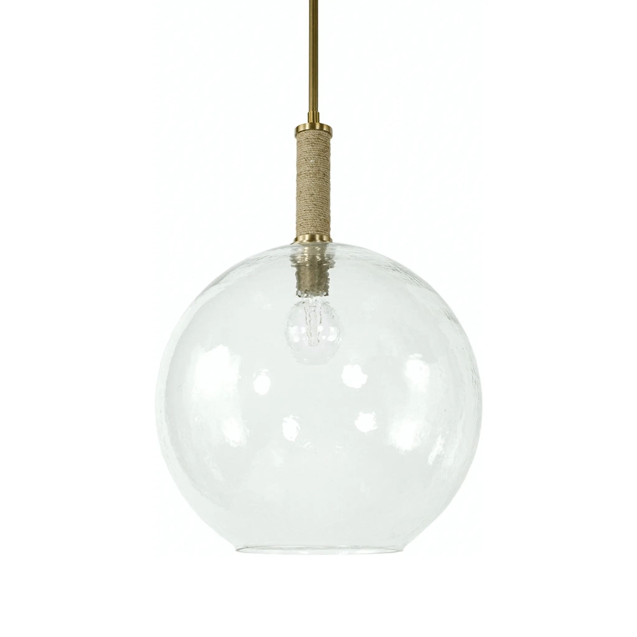 Branton Brass Globe Pendant - Large